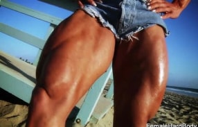 The bulging female muscle queen Brigita